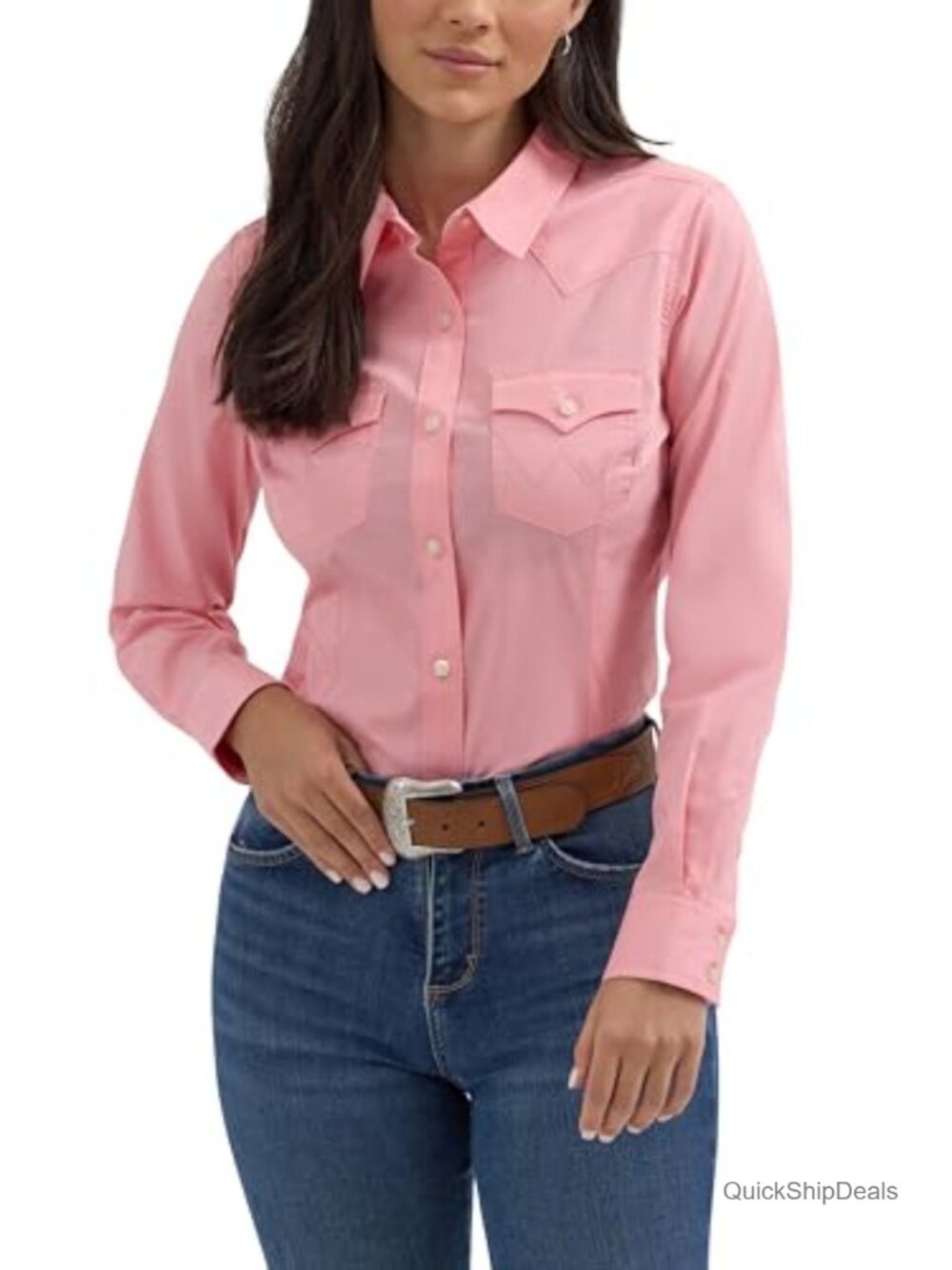 Wrangler Retro Long Sleeve Western Button-Down Shirt Slim Fit